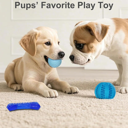 20 Pack Puppy Teething Chew Toys for Small Dogs, Bulk Dog Toys for Puppies | Mixed Blue Rubber Rings, Ropes & Balls, Puppy Teething & Dental Care, Relieves Puppy Boredom, Stops Destructive Chewing4