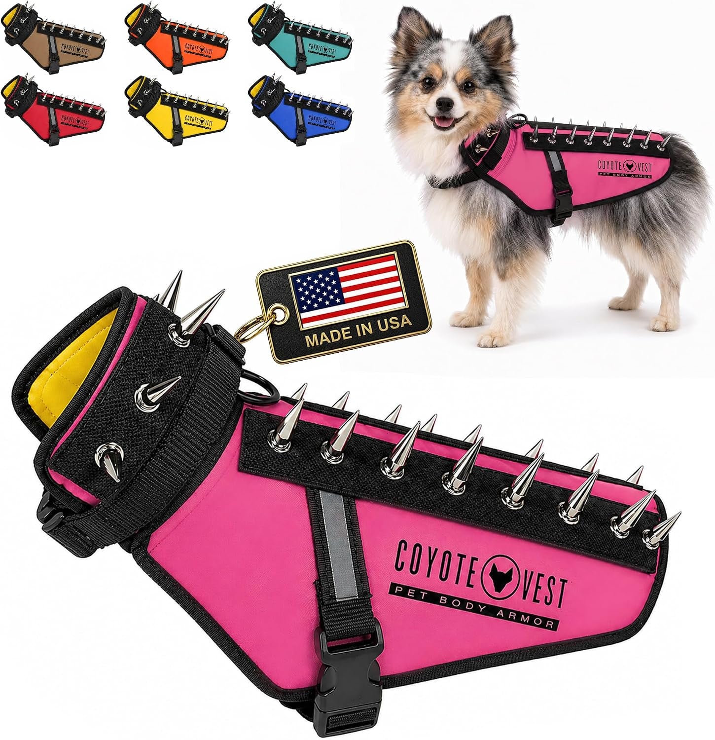 coyotevest-dog-harness-stab-resistant-coyote-vest-small-neon-pink-reflective-stab-resistant-vest-helps-protect-small-dogs-from-coyotes-aggressive-dogs-and-birds-of-prey-made-in-the-usa
