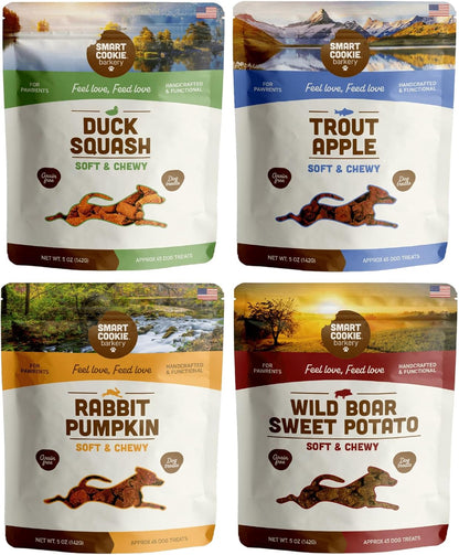 Smart Cookie Healthy Soft Dog Treats - Rabbit & Pumpkin - Grain Free Limited Ingredient Training Treats for Dogs with Sensitive Stomach & Allergies, Natural Novel Protein, Made in the USA (5Oz.)16