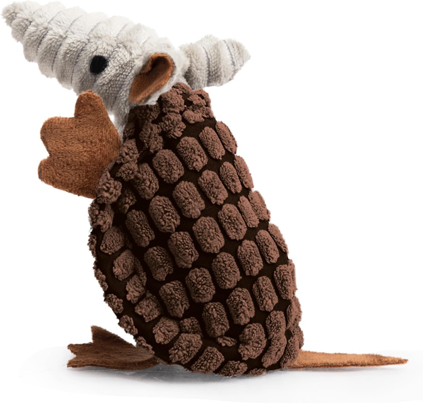hollypet-plush-dog-squeaky-toy-stuffed-armadillo-animal-pet-puppy-chew-toys-with-clean-teeth-for-small-medium-large-all-breed-sizes-dogs-gray-8-in