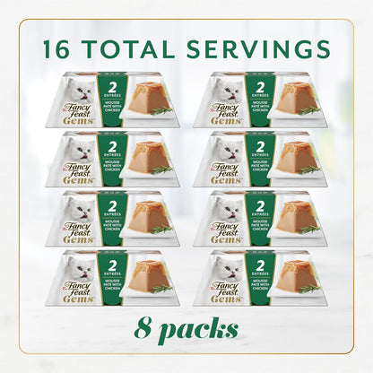 Purina Fancy Feast Gems Chicken Wet Cat Food Variety Box, 4 Oz, 8-Pack3