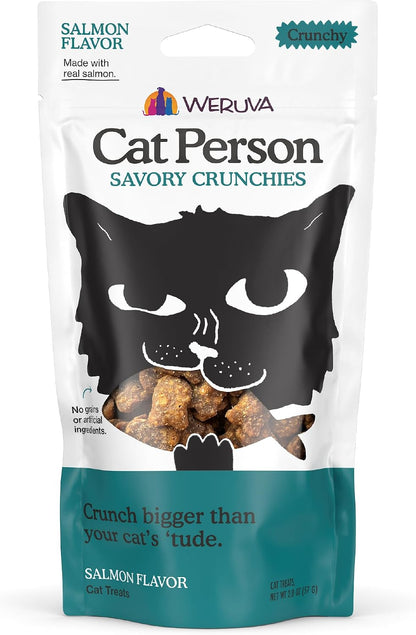 Cat Person, Chicken Savory Crunchies Cat Treats, 2Oz Bag9