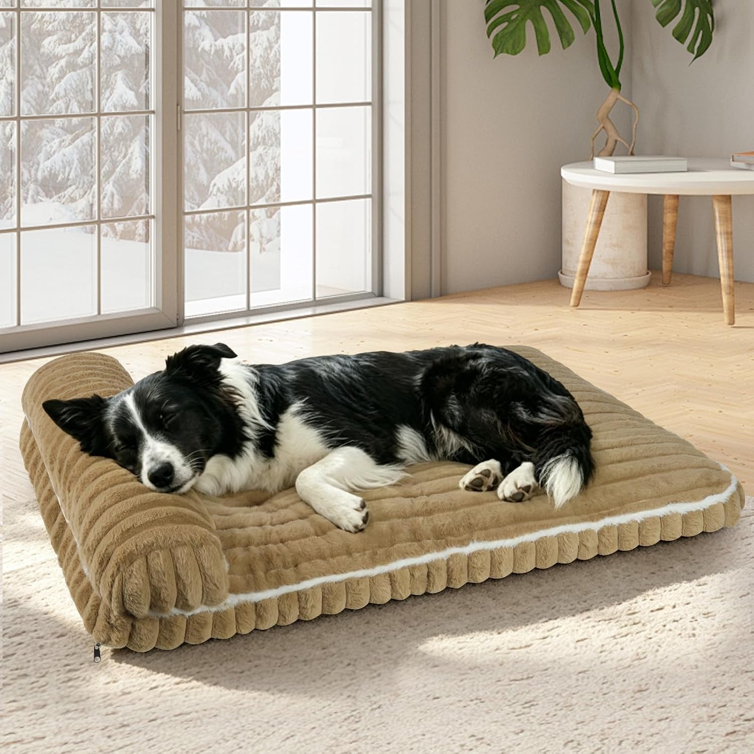 dog-beds-medium-large-sized-dog-dog-bed-for-crate-with-pillowgrey-xl-comfort-large-dog-bed-washable-dog-bed-with-removable-cover-durable-orthopedic-deluxe-plush-dog-crate-pad-bed