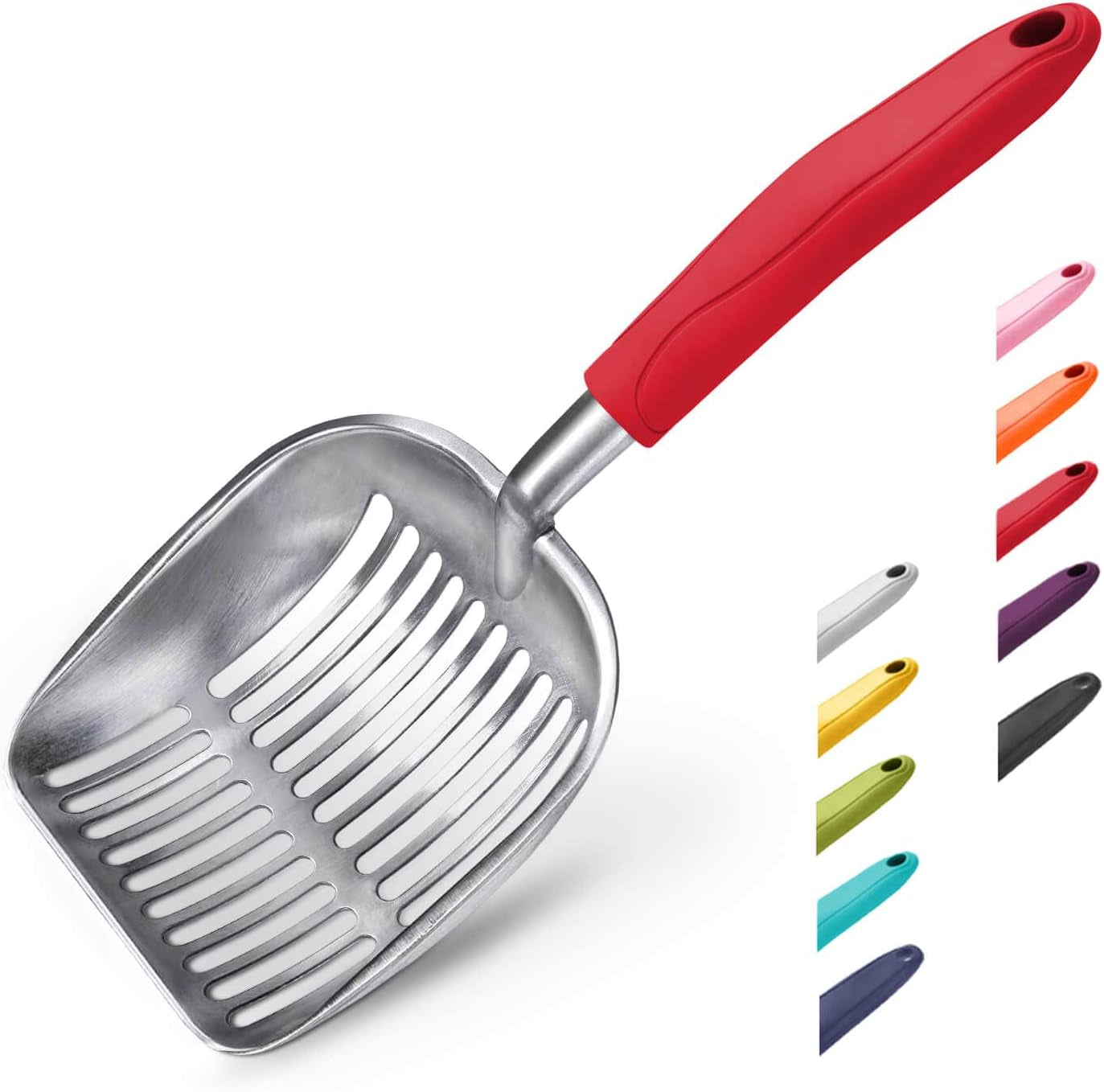 wepet-cat-litter-scoop-aluminum-alloy-sifter-kitty-metal-scooper-deep-shovel-long-handle-poop-sifting-kitten-pooper-lifter-durable-heavy-duty-for-litter-box