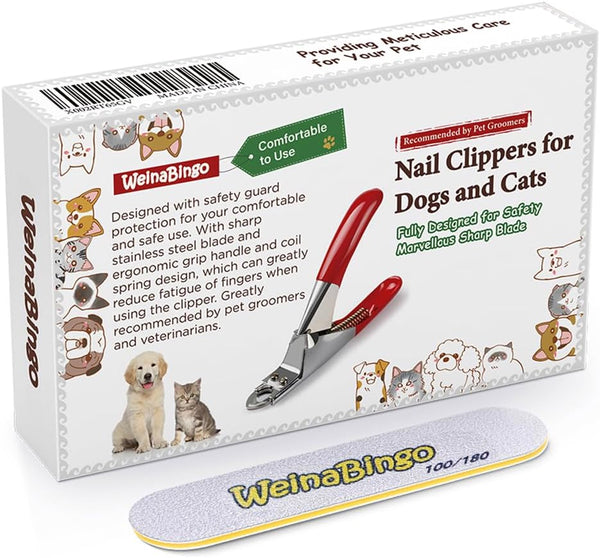 Dog Cat Pets Nail Clippers, Professional Pets Claw Trimmer with Free Nail File, Sharp Stainless Steel Blade, Sturdy Non Slip Handles - for Safe, Professional at Home Grooming8