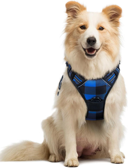 Rabbitgoo Dog Harness, No Pull for Large Dogs with 2 Leash Clips, Pet Vest | No Choke with Handle, Adjustable Soft Padded, Reflective, Easy Control for Walking, Black, Large34