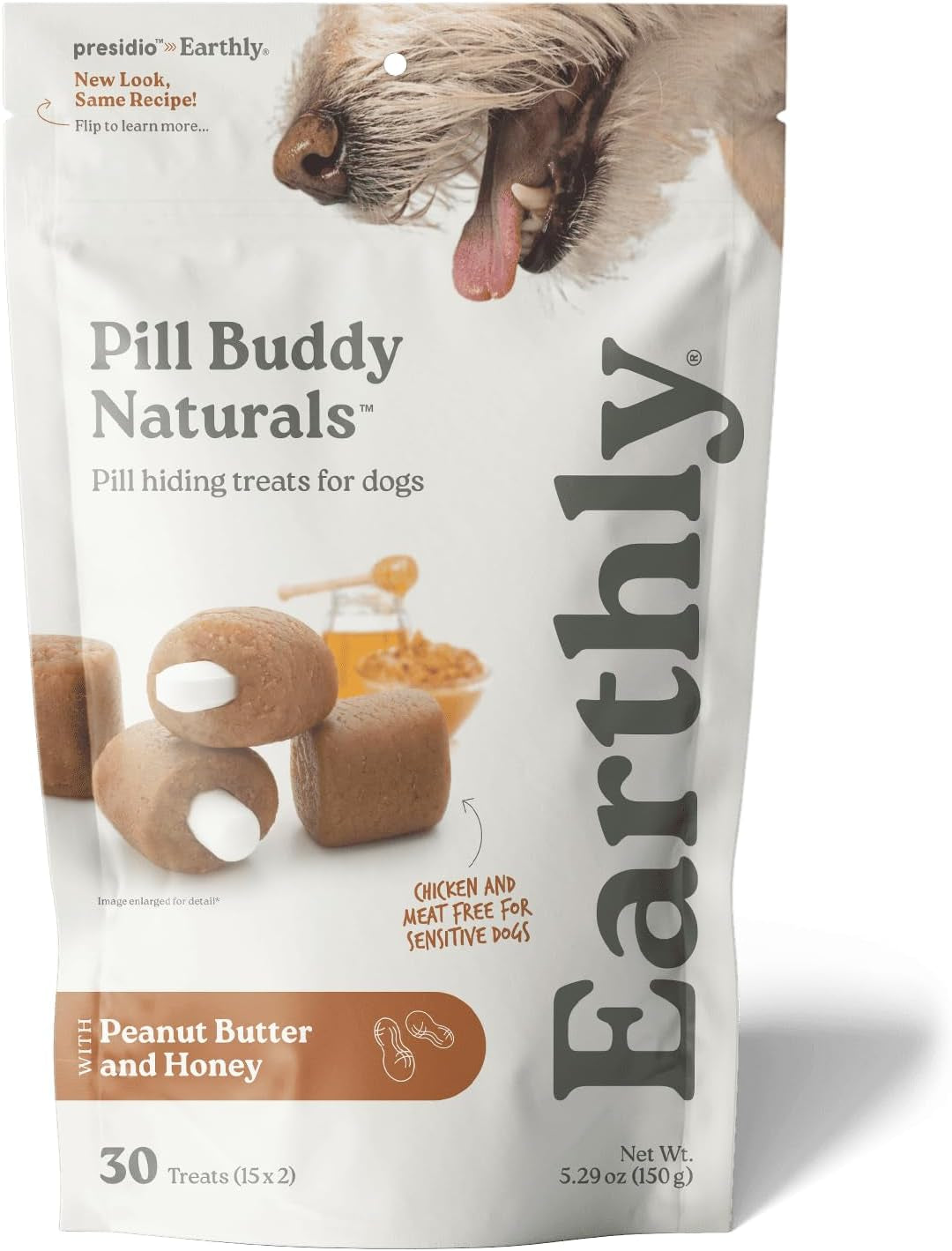 presidio-earthly-pill-buddy-naturals-pb-apple-recipe-pill-hiding-treats-for-dogs-make-a-perfect-pill-concealing-pocket-or-pouch-for-any-size-medication-30-servings