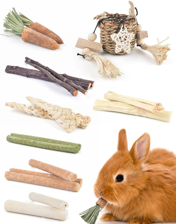 Bissap Bunny Chew Toys, Natural Seagrass Hanging Basket Chews Water Plant Woven Chinchillas Chewing Treats for Rabbits Guinea Pigs Chinchillas Hamsters Rats and Other Small Pets Teeth Grinding Toy6