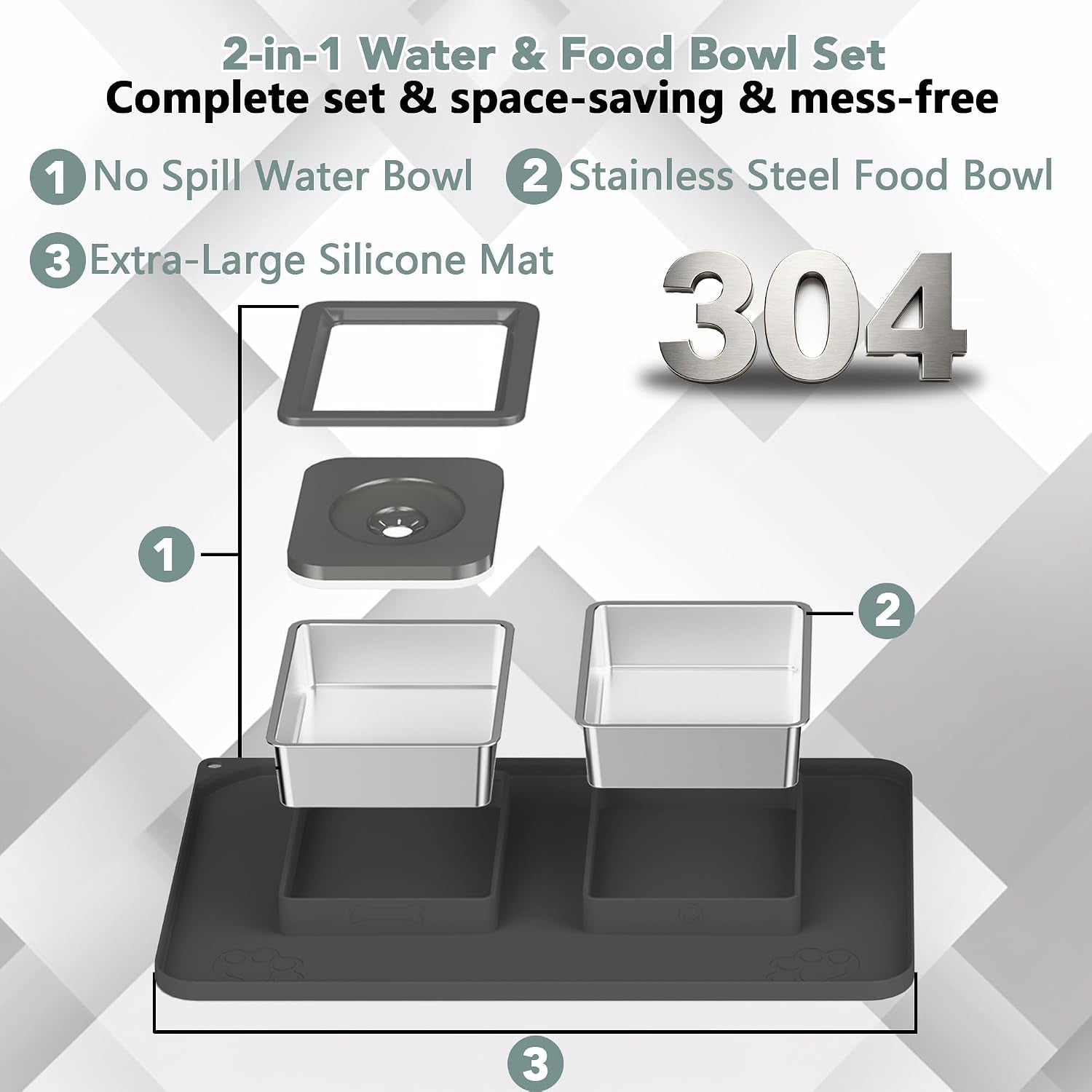 no-spill-1-5l-large-stainless-steel-dog-water-and-food-bowl-set-2-in-1-304-material-bowl-set-no-spill-water-food-floating-disk-slows-drinking-anti-slip-mat-easy-to-clean-home-travel