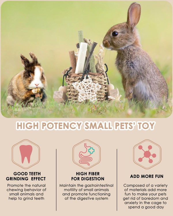 Bissap Bunny Chew Toys, Natural Seagrass Hanging Basket Chews Water Plant Woven Chinchillas Chewing Treats for Rabbits Guinea Pigs Chinchillas Hamsters Rats and Other Small Pets Teeth Grinding Toy4