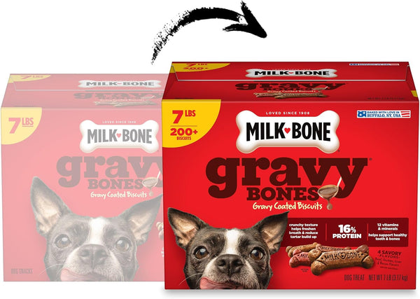Milk-Bone Gravybones Dog Biscuits, Gravy Coated Small Dog Treats, 7 Lb. Box2