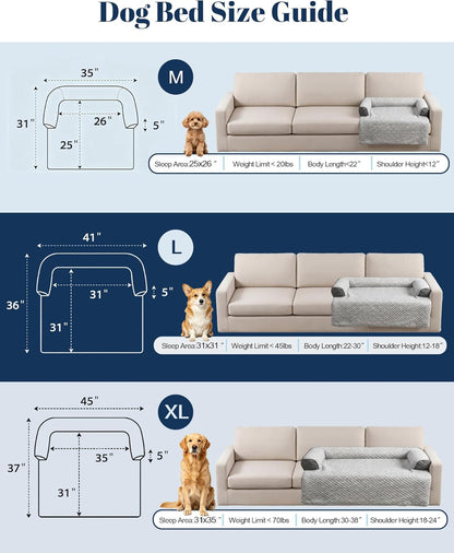 Cooling Dog Bed/Mat for Couch,Medium Size(41" X 37") Cooling Mat for Dog | Non-Slip&Manchine Washable,Ice Silk Cool Fiber Keep Pets Cool & Comfortable,Protects Sofa from Fur & Scratches7