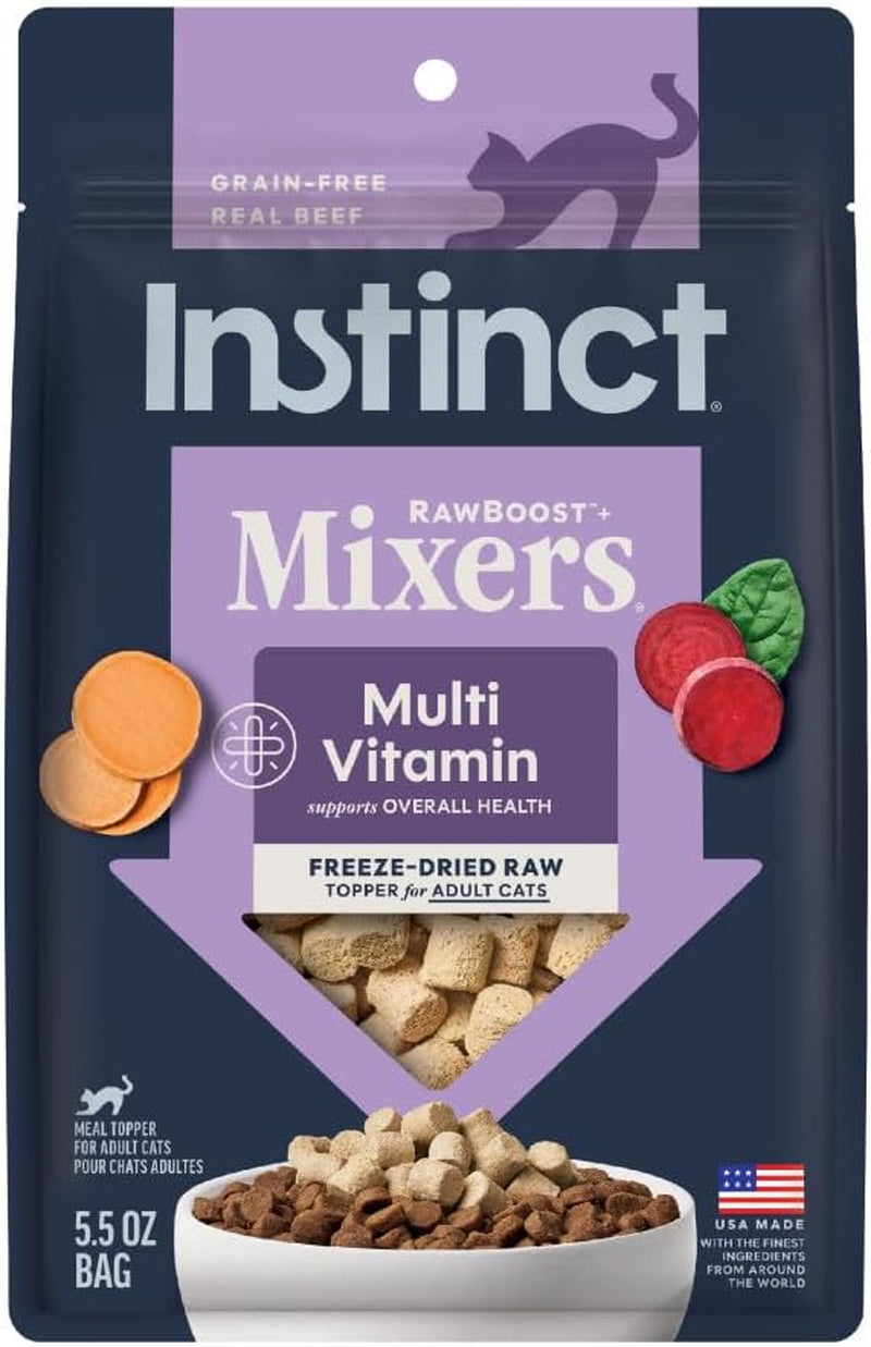 instinct-freeze-dried-mixers-cat-food-toppers-digestive-health-5-5-oz-freeze-dried-raw-meal-topper-or-treat-functional-whole-foods-fiber-and-probiotics-for-gut-support