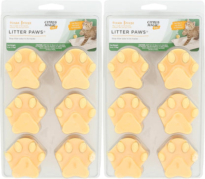 Citrus Magic Pet Odor Control Paws for Litter Boxes, Outdoor Fresh, 6-Count, 6 Count (Pack of 1)2