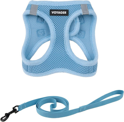 Voyager Step-In Pet Harness - All Weather Mesh, Adjustable Step in Harness for Cats and Dogs by Best Pet Supplies - 307 Set Moss Green, M21