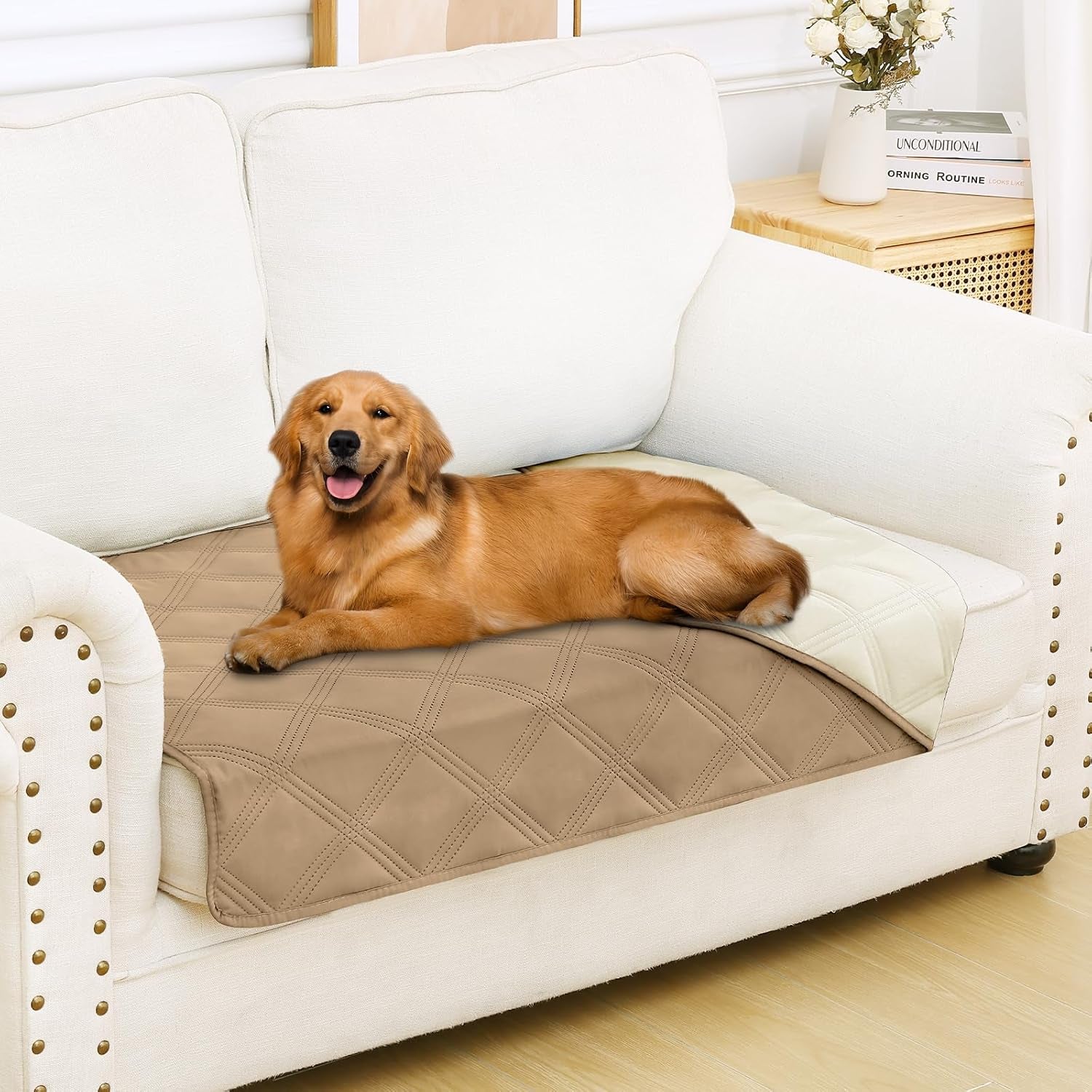 smiry-waterproof-dog-bed-cover-blanket-reversible-pet-blanket-soft-reversible-washable-leakproof-cats-dogs-couch-cover-for-sofa-couch-furniture-30x70-inch