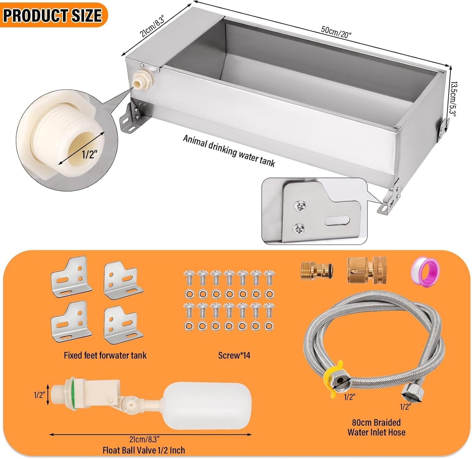 automatic-livestock-water-trough-large-capacity-self-filling-dog-waterer-outdoor-animal-drinking-water-bowl-dispenser-with-float-valve-stainless-steel-water-trough-for-horse-goat-pig-dog-sheep