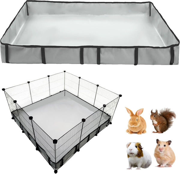 DZWLKJ Guinea Pig Cage Liner Tarp Bottom Waterproof and Washable.Available in 22 Sizes. Base Also for Rabbits, Bunny, Chinchesillas, Hedgehog, Ferrets and Other Small Animals(24X48 Inches)13