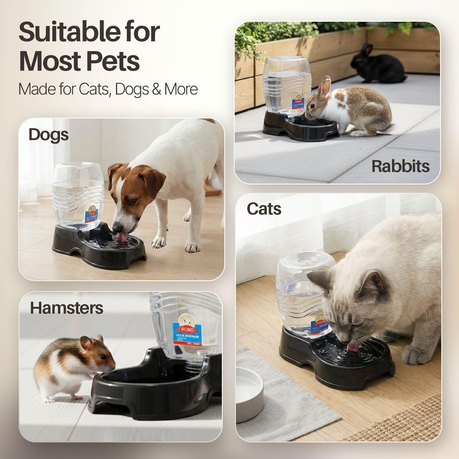 flexzion-automatic-gravity-pet-waterer-for-cat-dog-non-skid-easy-clean-auto-replenish-water-dispenser-drinking-bowl-1-4-gallon-900ml-black