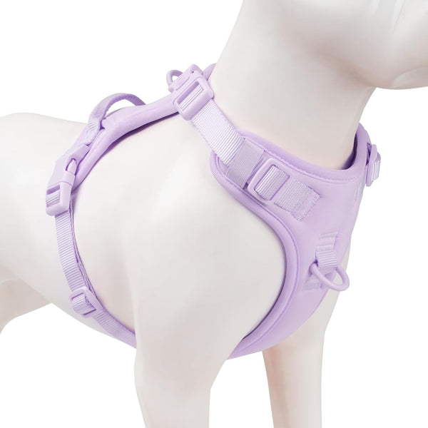 No Pull Dog Harness, Puppy Vest with Front Clip for Small Medium Large Sized Dog(Light Pink,L)11