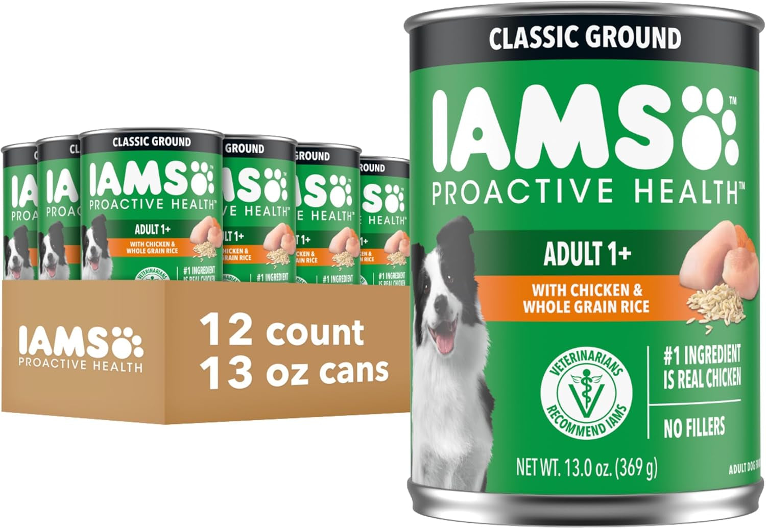 iams-proactive-health-ground-wet-dog-food-chicken-13-oz-12-pack-made-with-real-chicken-omega-6-for-skin-coat-no-fillers-or-artificial-flavors-100-complete-balanced-adult-maintenance