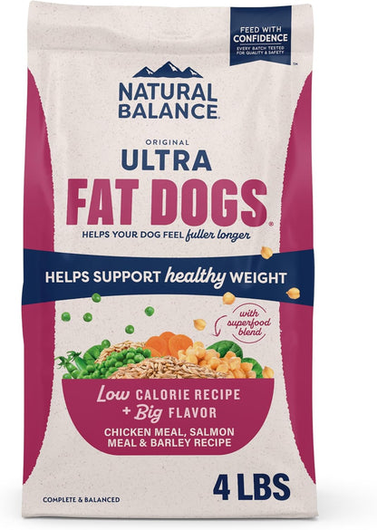 Natural Balance Original Ultra Fat Dogs Chicken Meal, Salmon Meal & Barley Recipe Adult Dry Dog Food, 24 Lbs.13