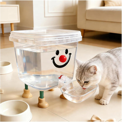 Pets Water Dispenser with Large Capacity Small Large Cats ＆ Dogs No Spilling Automatic Gravity Water Bowl Auto Fill Waterer Dish Self Watering Animal Water Fountain Feeder (Yellow, 0.8, Gallons)6