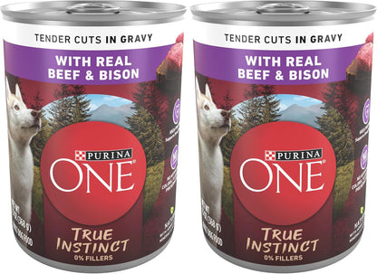 Purina ONE Classic Ground Chicken and Brown Rice Entree Adult Wet Dog Food - (Pack of 12) 13 Oz. Cans23