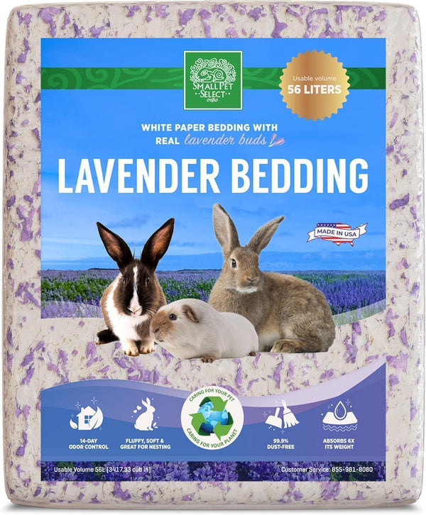 Small Pet Select Rose Paper Bedding, Odor Control, 56 L | with Real Rose Petals, Soft Absorbent Bedding, Made in USA, for Guinea Pigs, Rabbits, Hamsters & Small Pets5