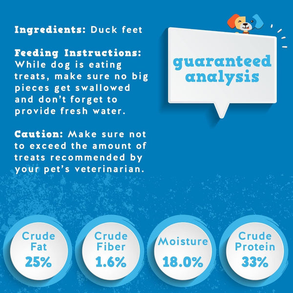 Jack&Pup Duck Feet for Dogs – All Natural Dog Chews, Single Ingredient Dehydrated Duck Feet Dog Treats – Great for Small & Medium Dogs (20 Count) Great Alternative to Chicken Feet3