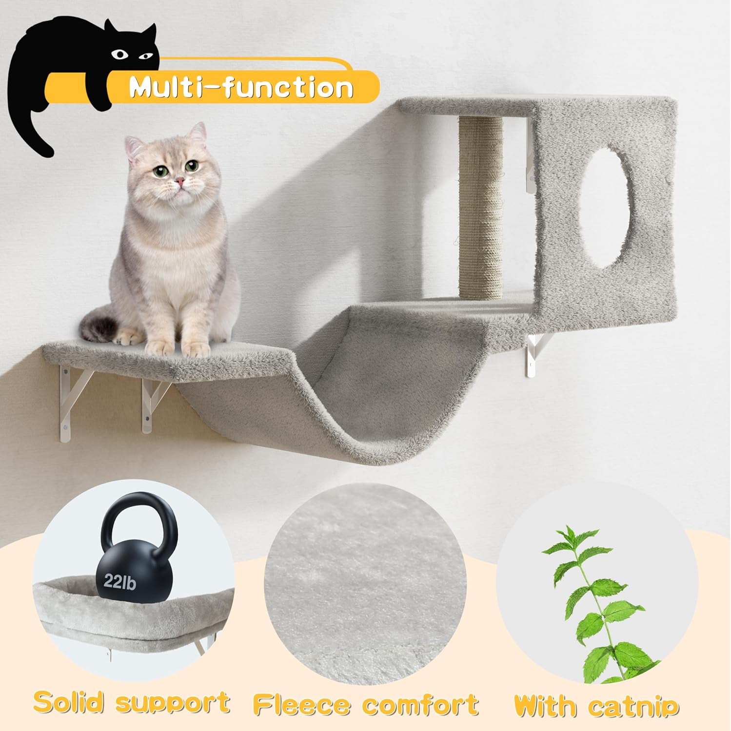 nunu-lab-wall-mounted-cat-furniture-set-6-pcs-climber-set-with-house-bridge-steps-scratcher-board-diy-walls-playground-indoor-cat-shelves-gray