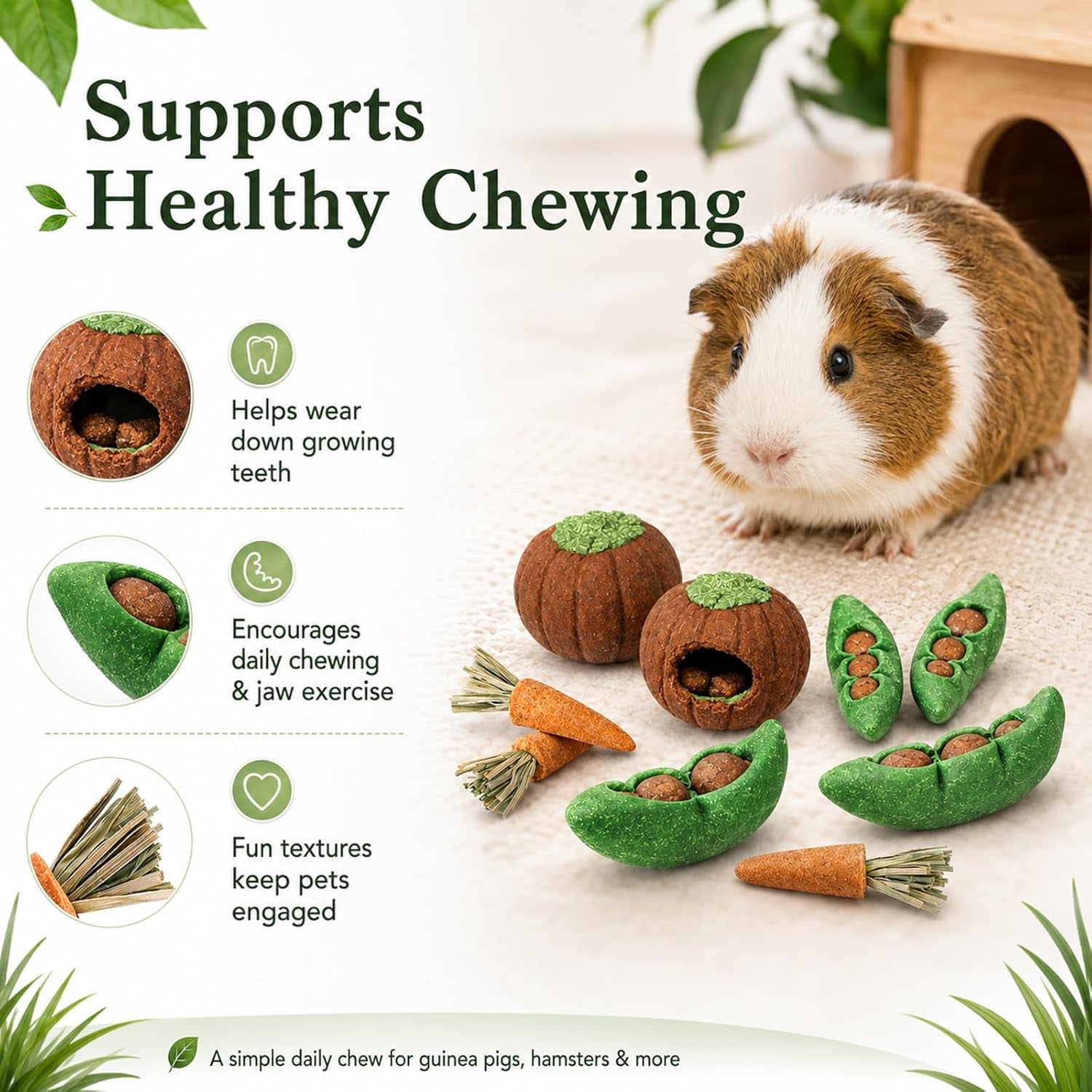 hercocci-8pcs-guinea-pig-chew-toys-hamster-toys-prevent-excessive-teeth-growth-natural-vegetables-carrot-and-timothy-grass-for-guinea-pig-rabbit-chinchillas-gerbil