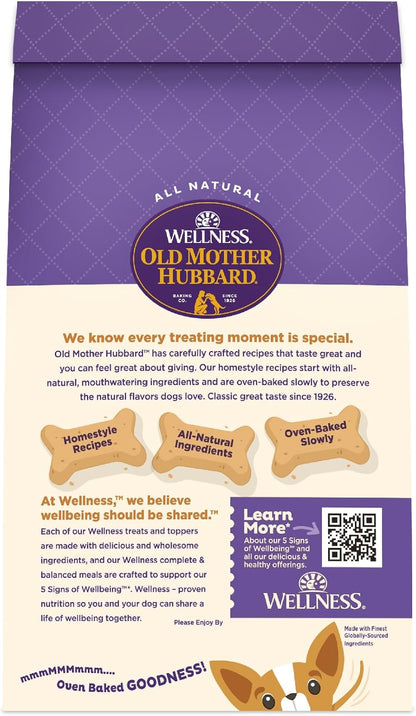 Old Mother Hubbard Wellness P-Nuttier Dog Biscuits, Natural, Training Treats, Peanut Butter Flavor, Mini Size, (20 Ounce Bag)8