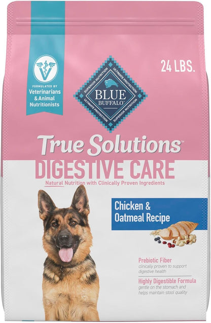 Blue Buffalo True Solutions Digestive Care Natural Dry Dog Food for Adult Dogs, Chicken, 24-Lb. Bag1