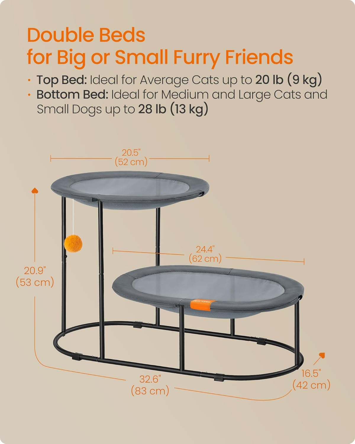 feandrea-2-tier-elevated-cat-hammock-bed-breathable-furniture-for-multi-cat-households-indoor-and-outdoor-with-removable-washable-mesh-steel-frame-for-summer-dove-gray-upcb012g01