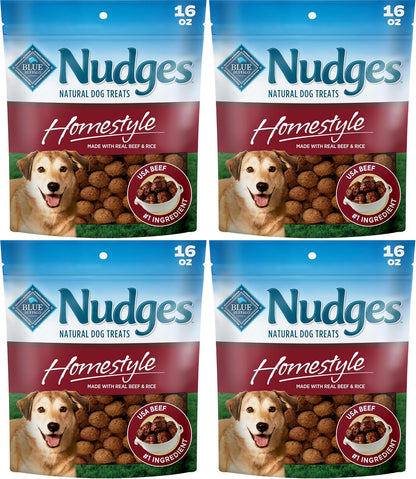 Blue Buffalo Nudges Beef & Rice Homestyle Natural Dog Treats, Meatball-Inspired Recipe, Healthy Reward or Training Treat, Made in the USA with Real Beef, No Artificial Preservatives, 16 Oz.13