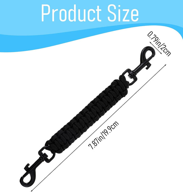 Prong Collar for Dogs, Pinch Collar for Dogs with Double-Ended Clasp | Handmade, Secure Connector, for Prongs Pinch Collars Leash Harness Accessories, Black2