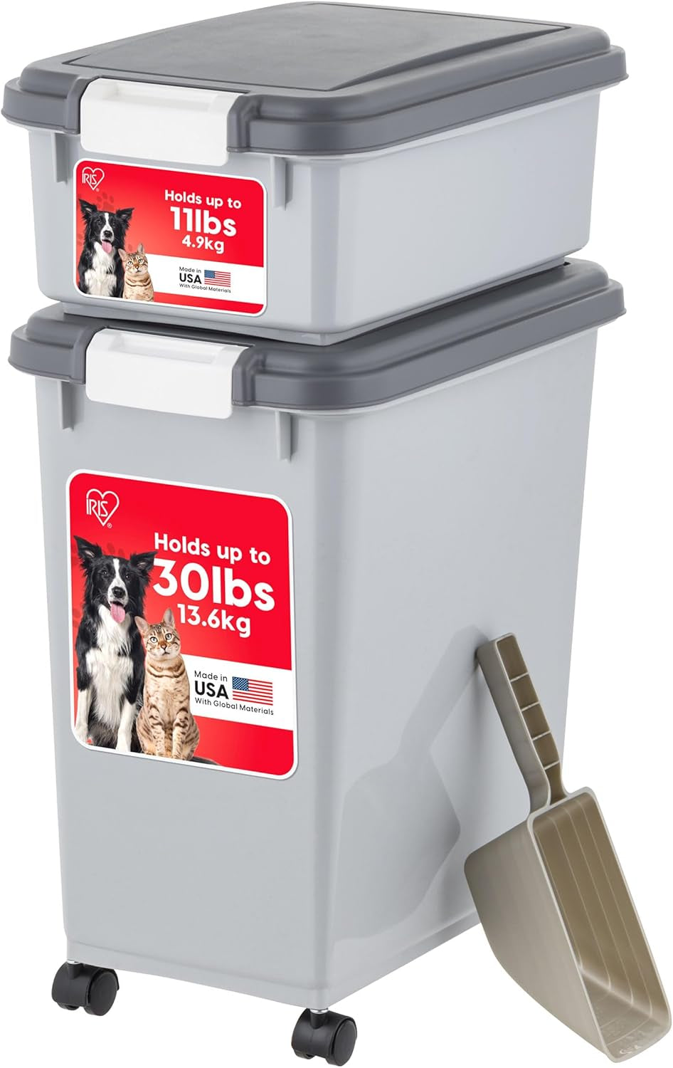 iris-usa-dog-food-storage-container-30-lb-11lb-airtight-combo-stackable-pet-food-storage-bin-with-wheels-for-cat-dog-food-bpa-free-made-in-usa-black-stackable-pet-food-plastic-storage-bins-with-wheels-for-cat-and-dog-food-made-in-usa