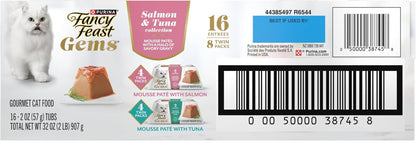 Purina Fancy Feast Gems Salmon or Tuna Wet Cat Food Variety Pack, 8 Ct. Box9