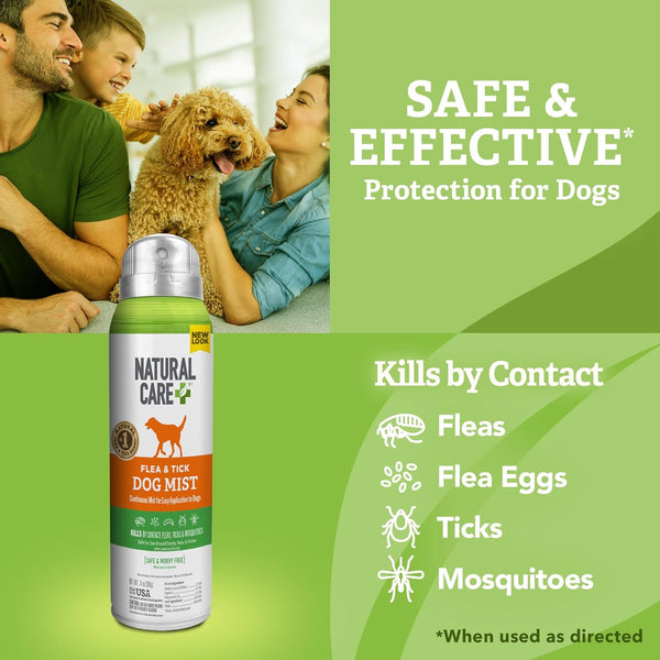 Natural Care Flea & Tick Spray for Dogs, Flea & Tick Treatment, 14Oz | Dog Tick & Flea Treatment, Pest Control, Certified Oils, Repels Fleas, Repels Ticks, Easy Spray Application, Pet Care7