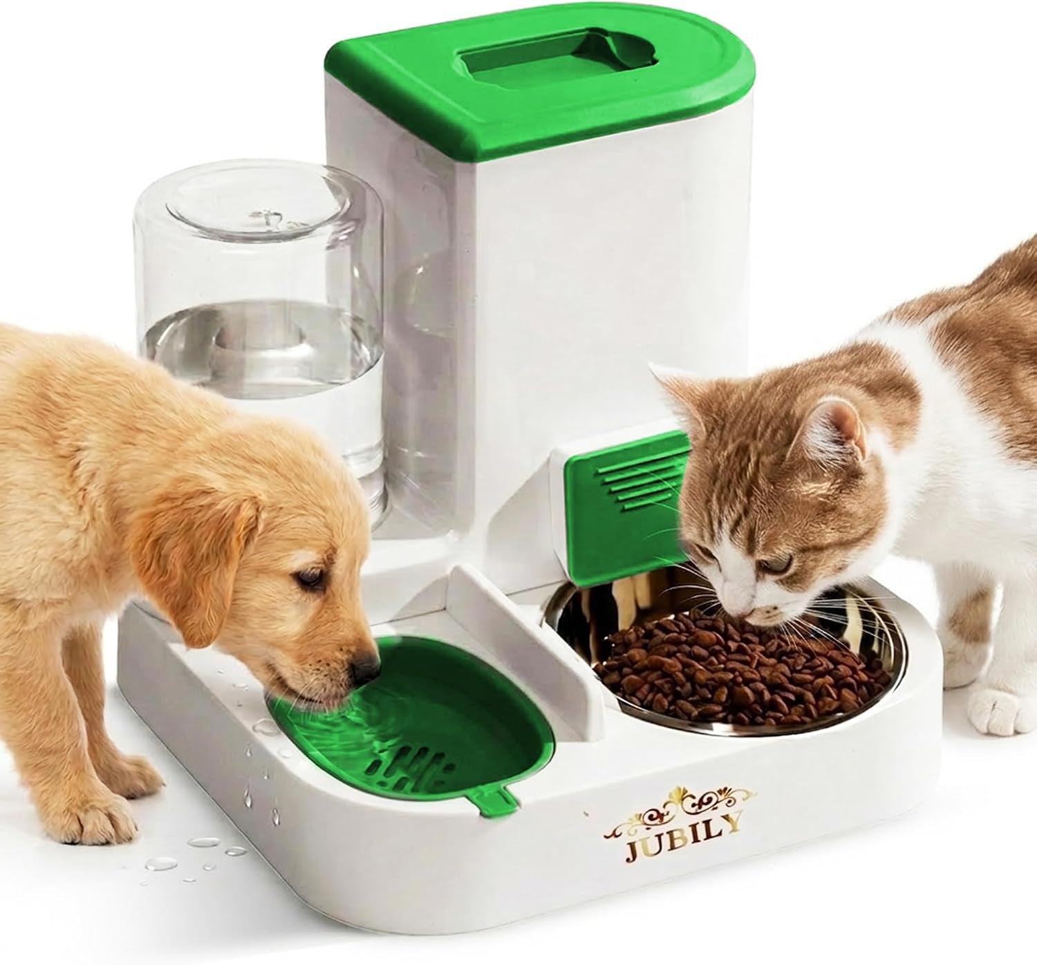 automatic-cat-feeder-water-dispenser-gravity-cat-feeding-station-with-stainless-steel-bowl-2-2l-food-1l-water-capacity-automatic-pet-feeder-for-cats-small-dogs-blue