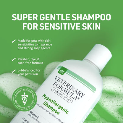 Veterinary Formula Clinical Care Hypoallergenic Free & Clear Shampoo, 16 Oz3