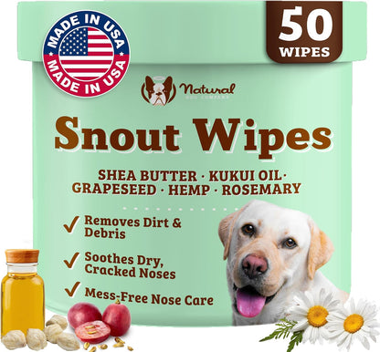 Natural Dog Company Wrinkle Wipes for Dogs, 100 Count, Hypoallergenic, Cleaning & Deodorizing, for Grooming Faces, Paws & Butts16