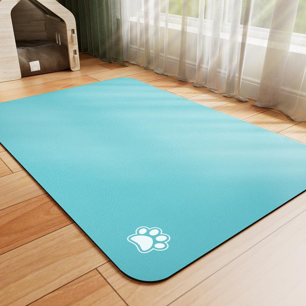Hotlive Dog Food Mat - Absorbent Cat Mat for Food and Water, No Stains Pet Feeding Bowl Mat, Easy to Clean Pet Placemats, Quick Dry Dog Water Dispenser Mat for Messy Drinkers | Dark Grey 12"X 19"8