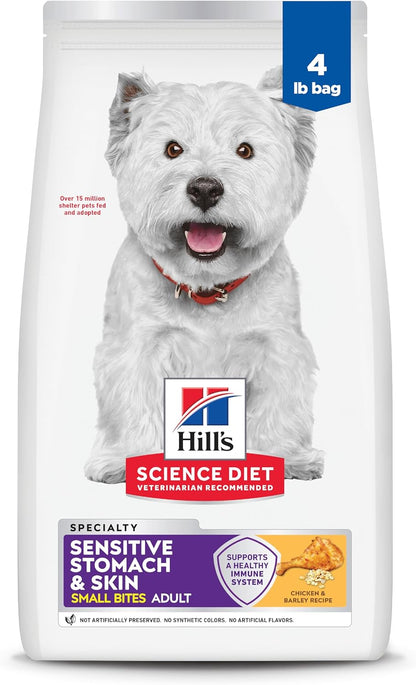 Hill'S Science Diet Sensitive Stomach & Skin Small Bites Dry Dog Food | #1 Veterinarian Recommended, Adult Formula, Chicken Recipe, 15 Lb. Bag15