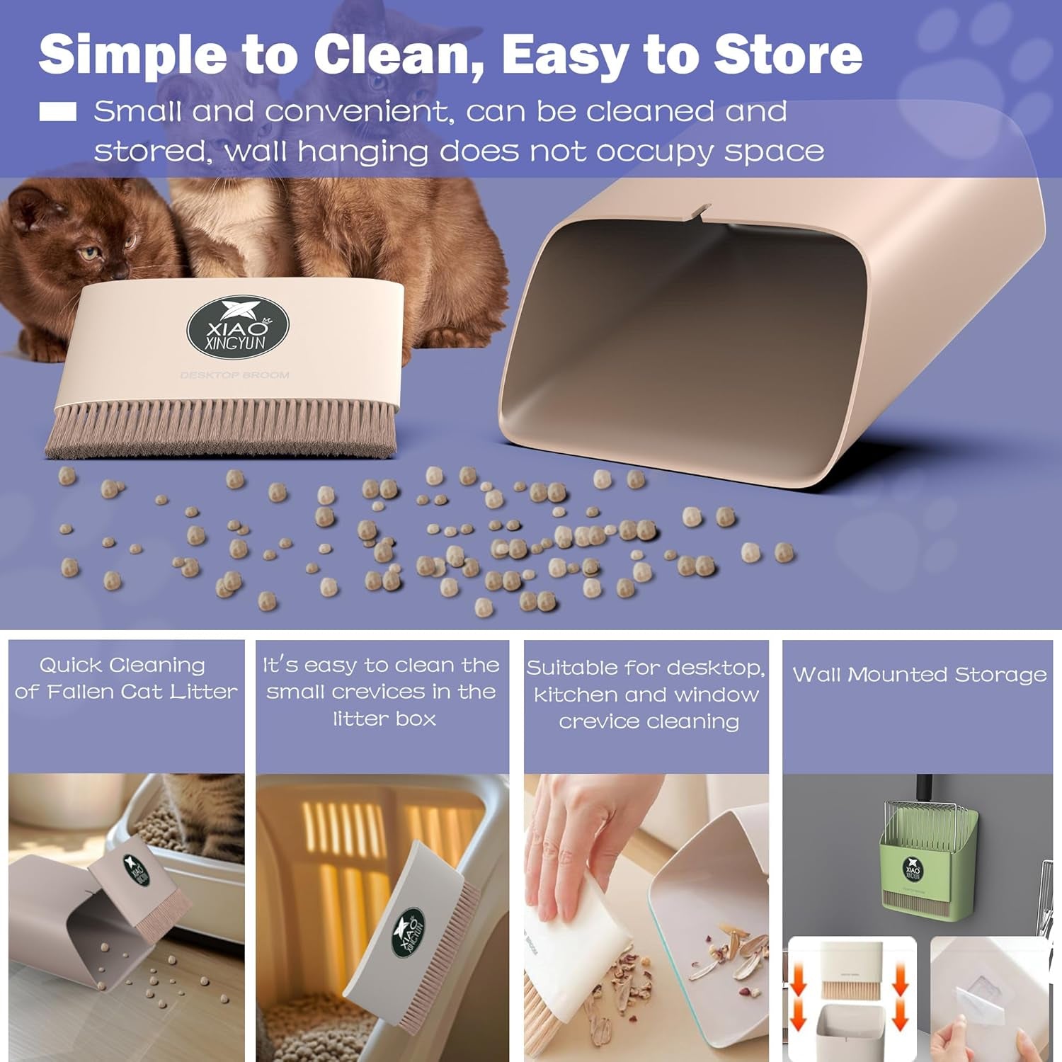 cat-litter-scooper-with-holder-metal-litter-scoop-includes-portable-small-broom-and-dustpan-set-heavy-duty-stainless-steel-litter-scoop-with-coarse-and-fine-grid-quick-sift-and-easy-clean