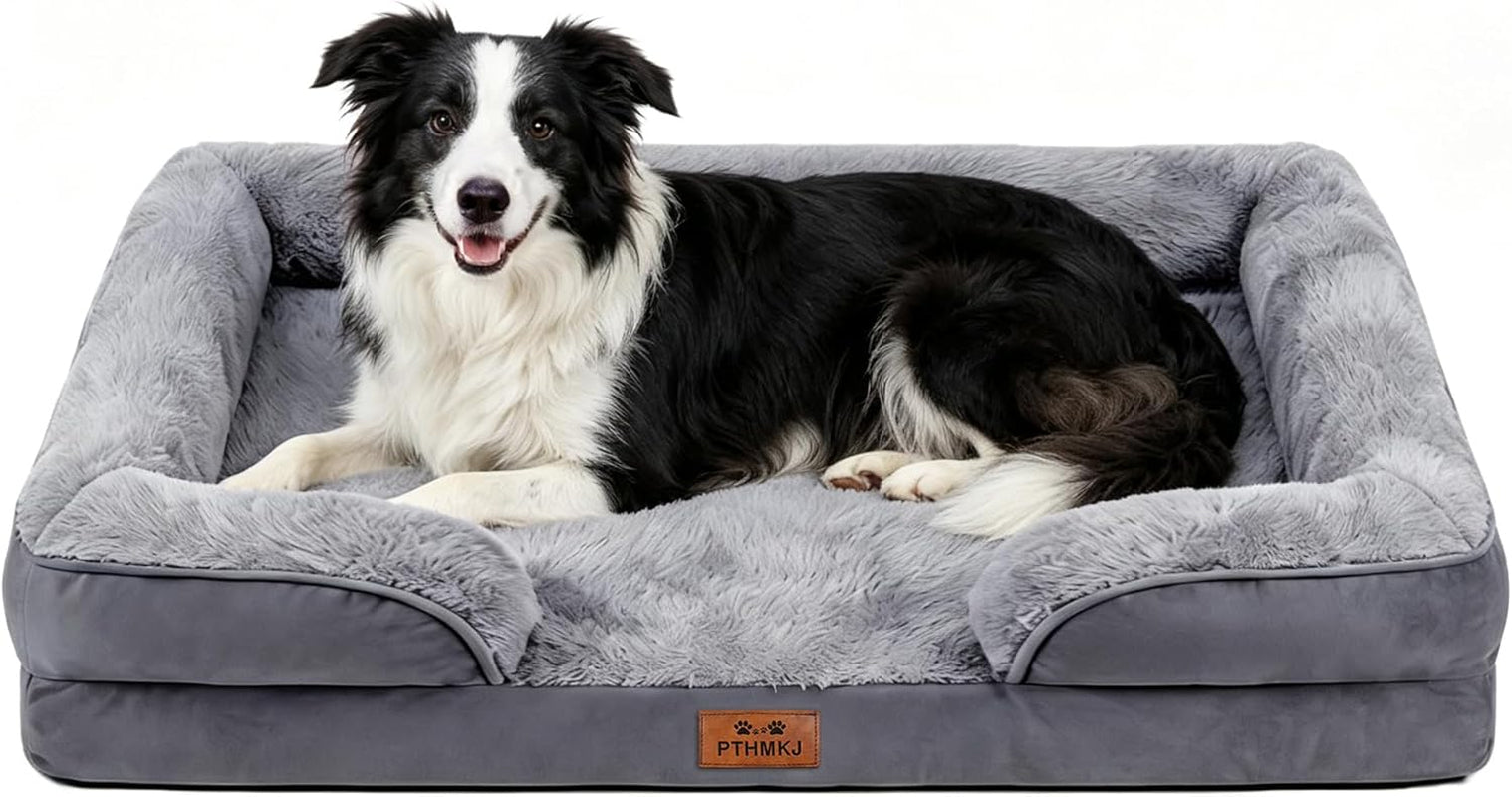 orthopedic-dog-bed-for-medium-dogs-gel-memory-foam-pet-bed-with-waterproof-washable-cover-contoured-bolster-design-for-dogs-cats-grey-30-0-l-x-20-0-w-x-6-3-th