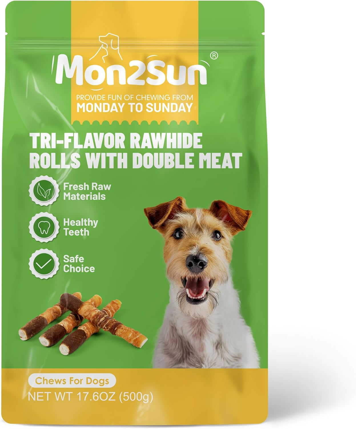 mon2sun-dog-treats-6-inch-triple-flavor-wrapped-rawhide-rolls-17-6-oz-10-count-pack-chicken-liver-duck-and-chicken-recipe-teeth-cleaning-chews-sized-for-medium-dogs