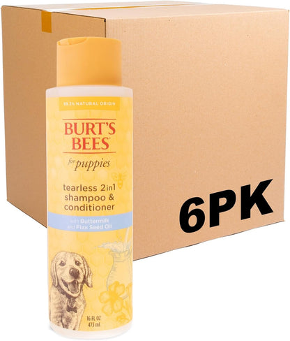 Burt’S Bees for Pets Tear Free Puppy Shampoo & Conditioner with Buttermilk, 2 in 1 Gentle Dog Shampoo for Puppies, Cleans and Conditions Sensitive Skin, 16 Fl Oz | Gentle 2-In-1 Formula Cleans and Conditions Sensitive Puppy Skin and Coat; Tearless for Easy Bath Time14