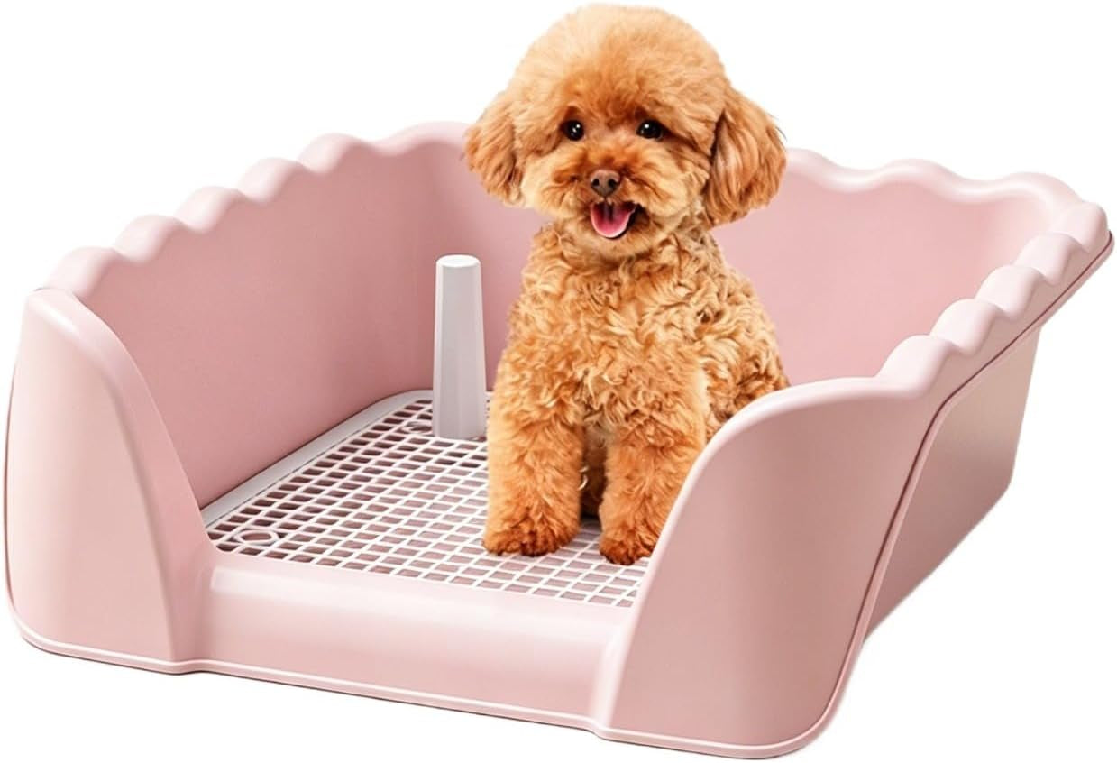 indoor-outdoor-dog-potty-training-tray-reusable-puppy-litter-box-for-small-medium-puppies-pet-potty-pad-holder-toilet-for-puppy-training-14-57lx4-53hx13-78w-pink